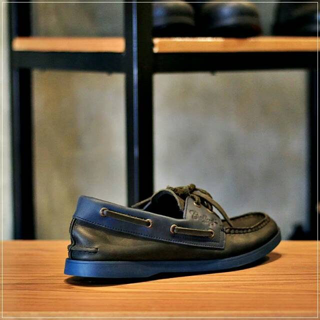 ZAPATO FIT BLACK NAVY - BRADLEY'S FOOTWEAR | Sepatu Kasual Pria Loafers Kulit Asli Kombinasi Warna