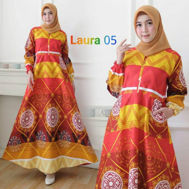 Gamis dress Laura syari Real pic