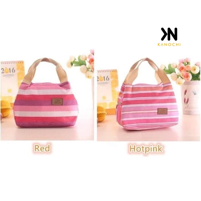 Tas Bekal Mini Cooler Bag Kecil Pouch Asi Thermal Lunch Pouch Fashion