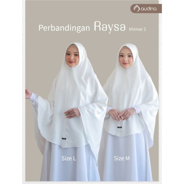 Jilbab Putih Dan Hitam Raysa Hard Ped ORI Audina/Jilbab Putih Tulang/Broken White/Jilbab Haji Umroh