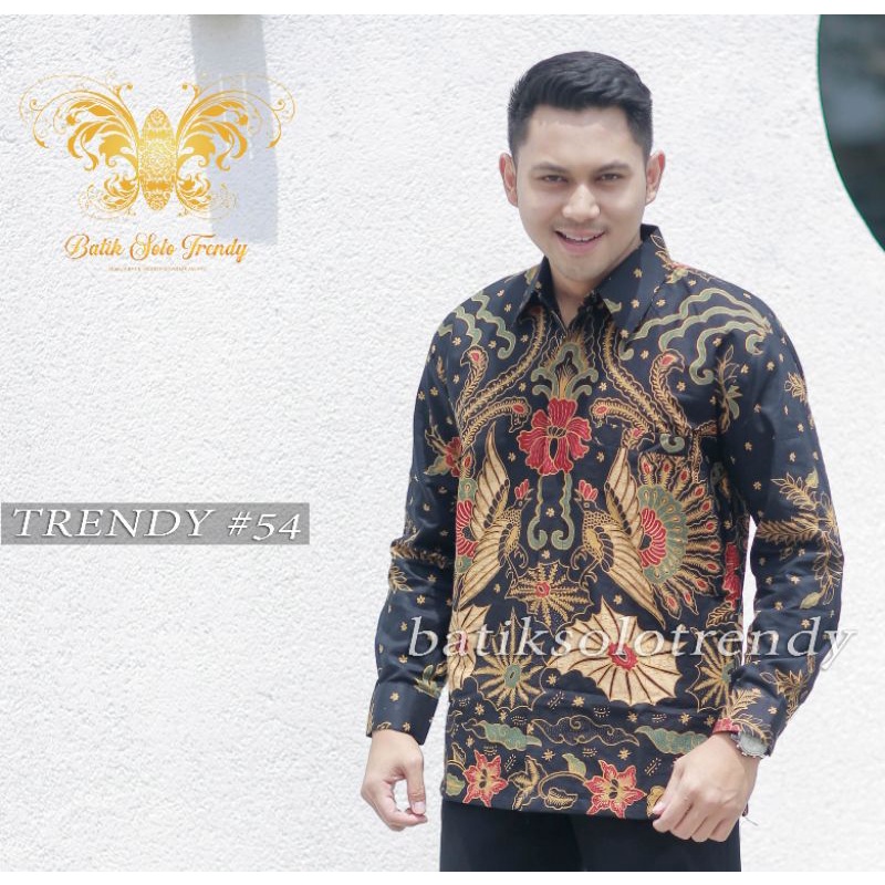 TRENDY 63 KEMEJA PANJANG BATIK KAIN HALUS MURAH