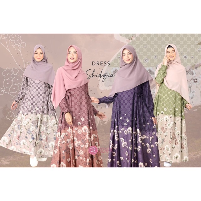 Shidqia Dress A Zizara. Gamis Batik Shidqia Zizara