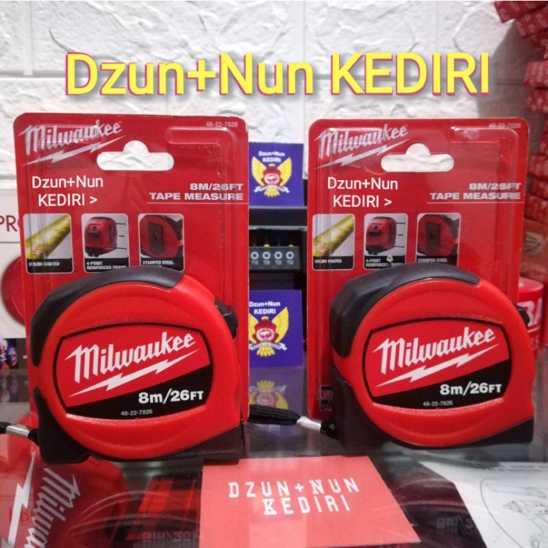 Milwaukee Measuring Tape / Meteran Milwaukee 8 Meter