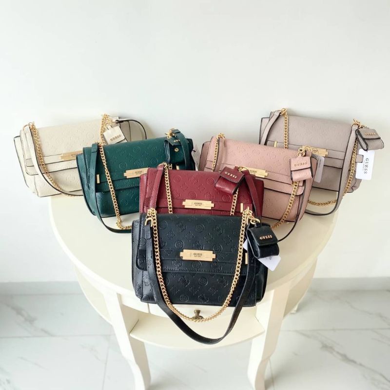 Guess Bea Logo Mini Crossbody Logo Bag Original / Tas Guess Original / Shoulder Bag Guess Original /