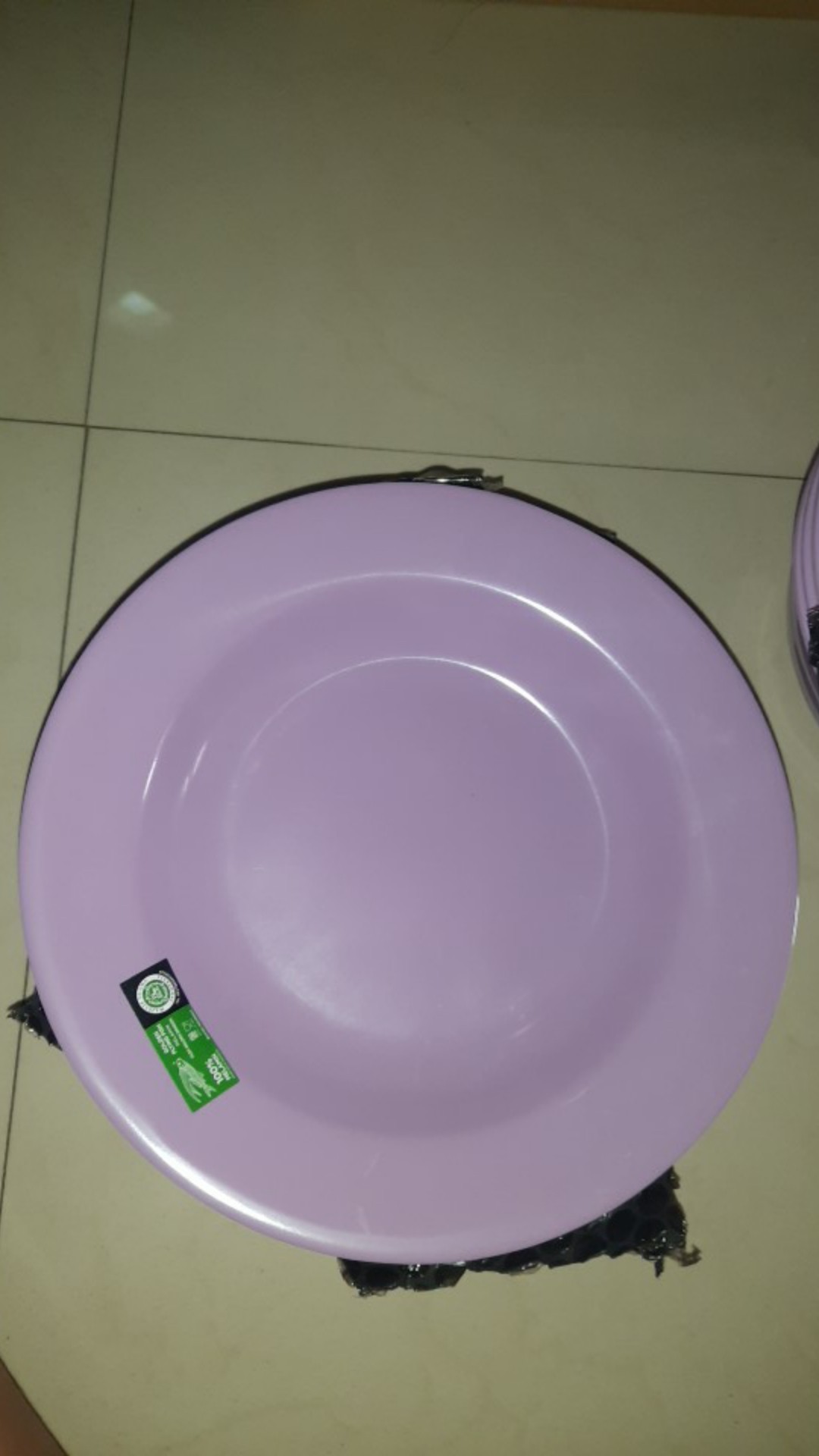 Set Makan Melamin Lilac Piring Mangkok Gelas Ungu Muda Pastel Shabby Chic