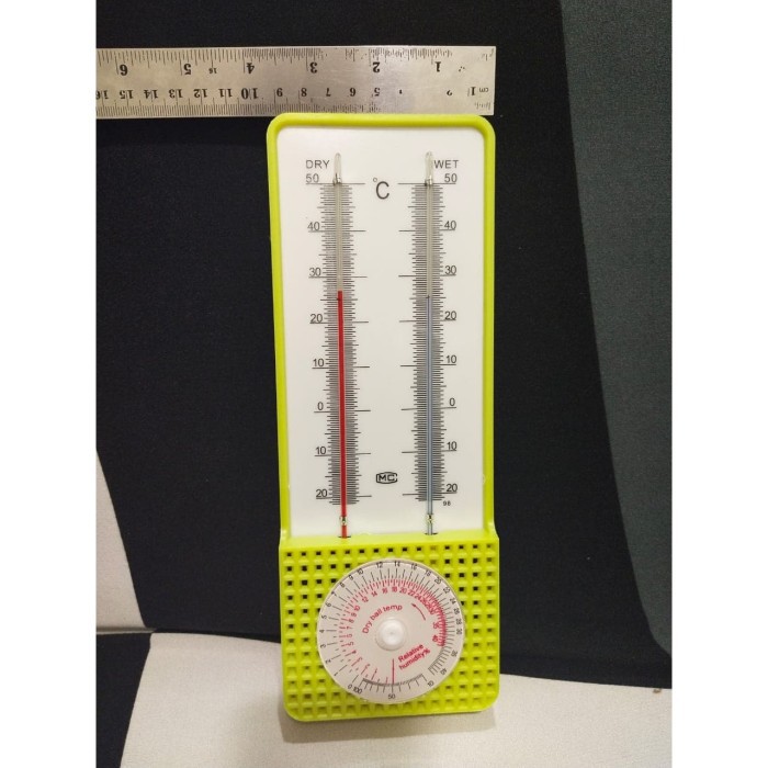 [ GRAY.STORE178 ] Termometer Bola Basah dan Bola Kering Psikrometer Thermometer Wet and Dry -TDW