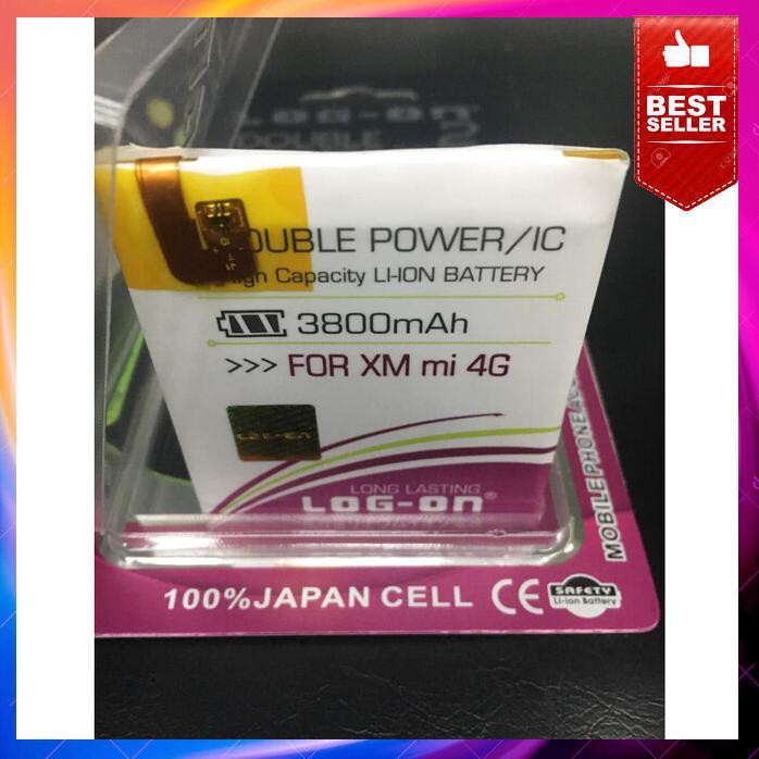 Acc Hp Baterai Xiaomi Mi 4 4G Lte Bm32 3800Mah Double Power Log On