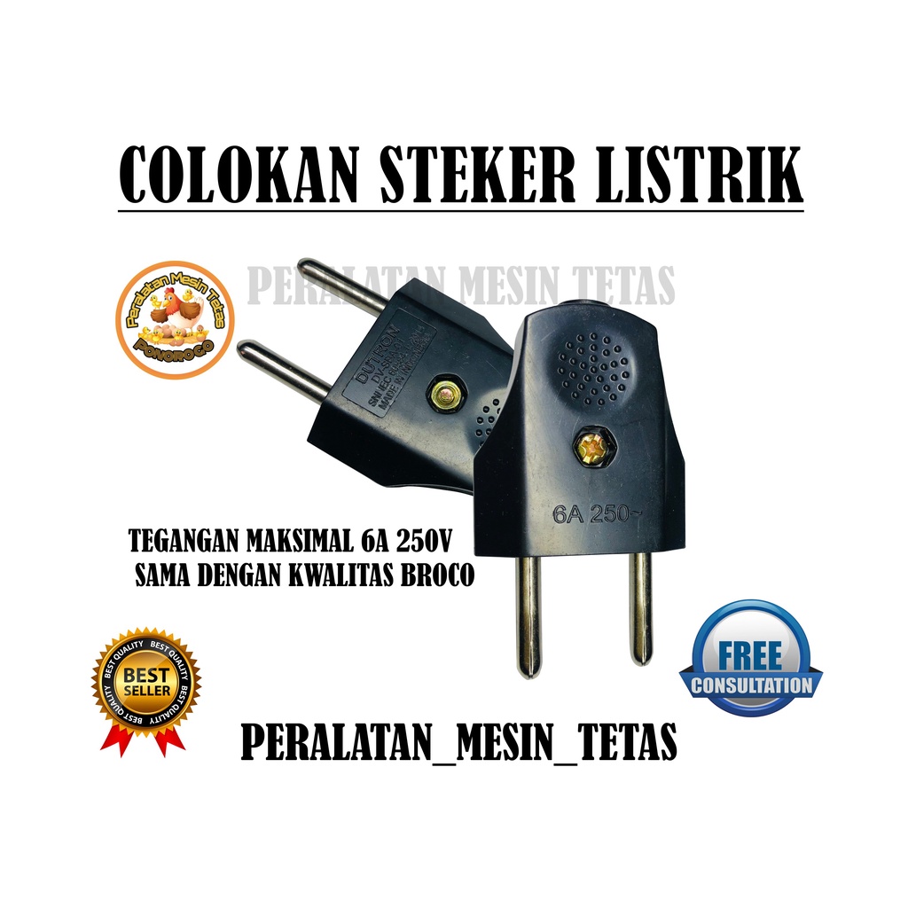 Steker Stop Kontak Listrik Gepeng Steker Colokan Listrik