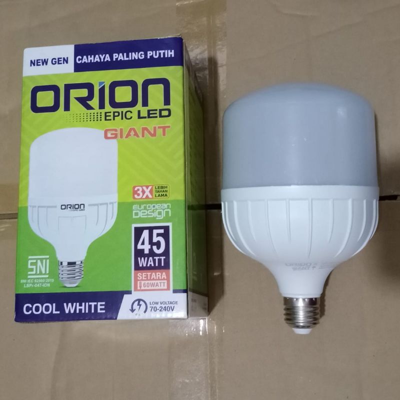 Lampu led/lampu kapsul orion epic led giant 45watt