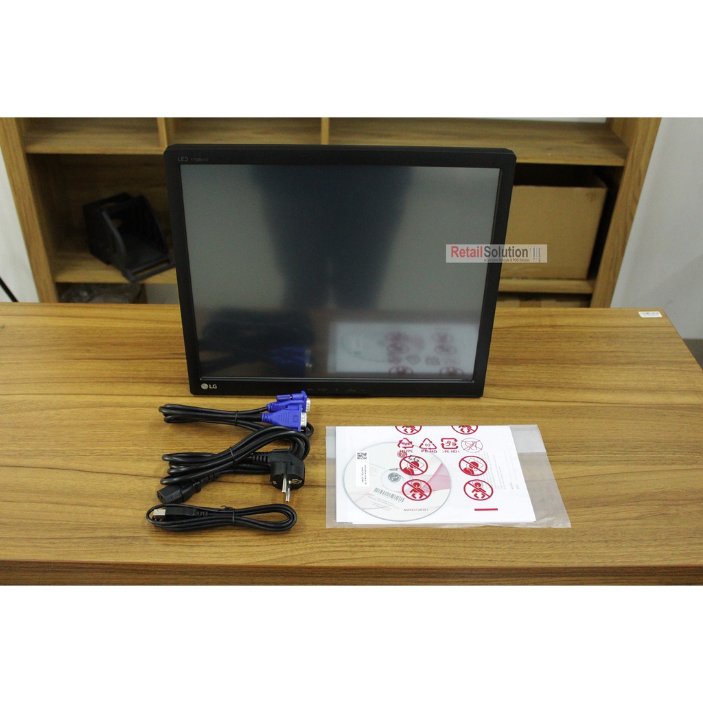 Monitor Touchscreen VGA 17&quot; - LG 17MB15T-B / 17MB15TB