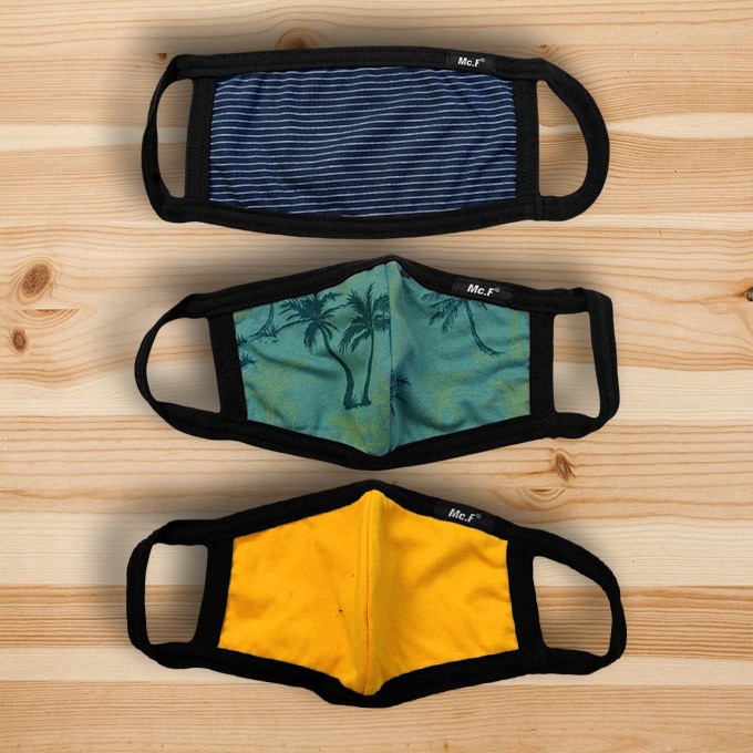 MASKER WAJAH UNIVERSAL PENCEGAH VIRUS DAN DEBU MCF MC.F SUPPLY CO ABSTRACT MULTICOLOR MOTIF
