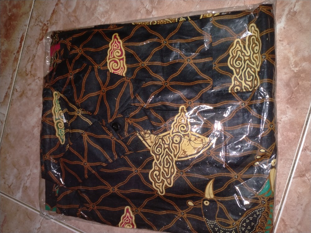 Batik Couple Keluarga Sania Ruffle Ori Ndoro Jowi Dnt Motif Rembulan Kuning