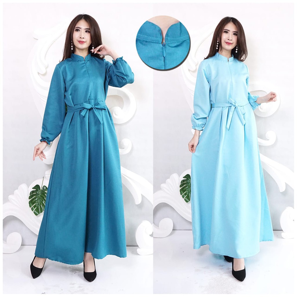 Maxi Gamis Atika Tosca / Biru Muda