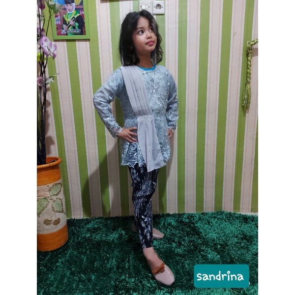 STELAN KEBAYA ANAK SELENDANG /Aurora slendang anak rok plisket