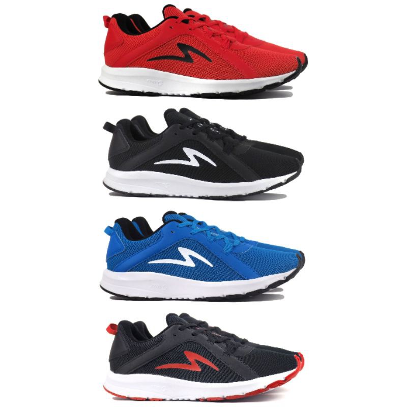Sepatu Lari Running Specs LIGHTSTREAK - Red Black Blue Original