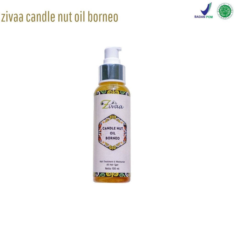 ZIVAA CANDLE NUT OIL BORNEO -  (ORIGINAL ) KAYU ULIN - OBAT UBAN - PENGHILANG UBAN - PENGHITAM RAMBUT