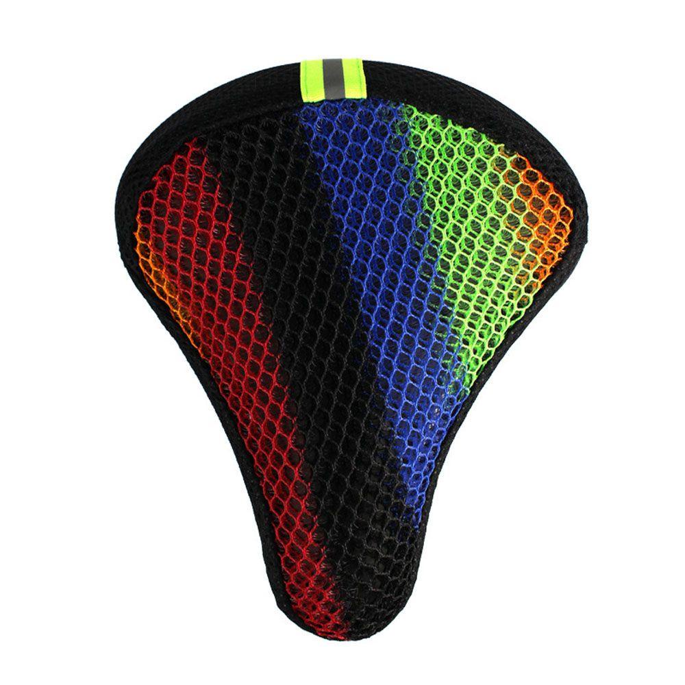 Lanfy Sepeda Saddle Cover Sepeda Bagian Kualitas Tinggi 3D Cushion Mesh Tabir Surya Aksesoris Sepeda Refleksi Malam 3D Kursi Bantal