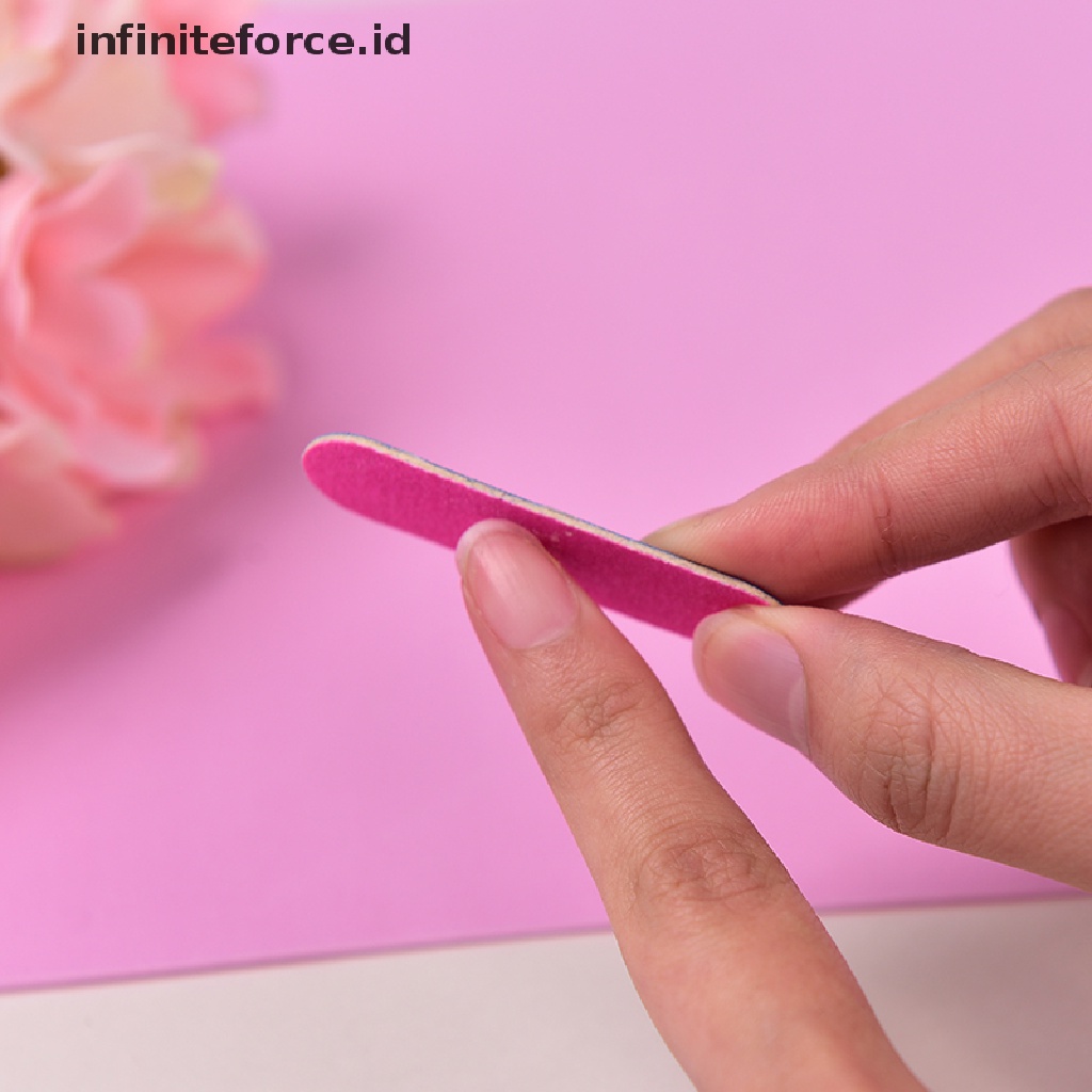 (infiniteforce.id) 100pcs Kikir Kuku Mini Sekali Pakai Untuk Nail Art