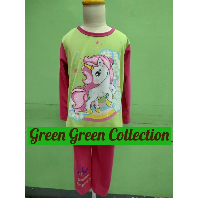 Piyama Kaos Anak Premium Unicorn