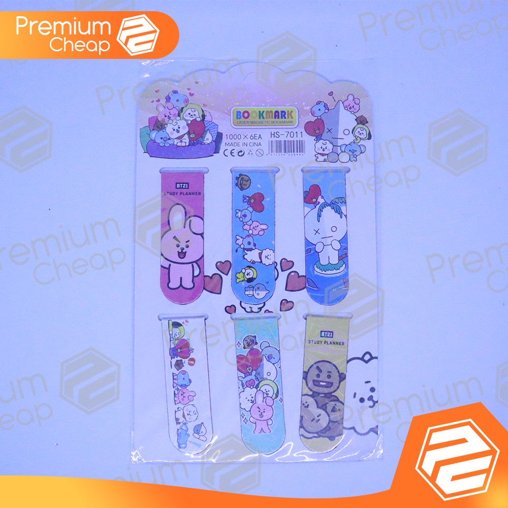 

[6 PCS] Sticknote Magnet isi 6 BTS BLACKPINK