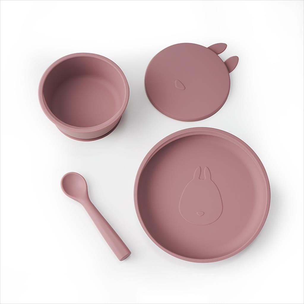 Coconi Rabbit Tableware Set - Set Peralatan Makan  Bayi Silikon