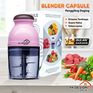 YK DESIGN 101 Blender / Penggiling daging sayur buah-buah meat mincer chopper kapsul mini