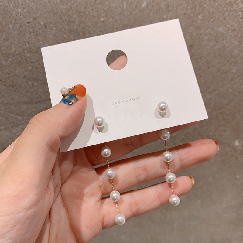 Anting Rumbai Panjang Bahan S925 Silver Needle Gaya Korea Untuk Wanita