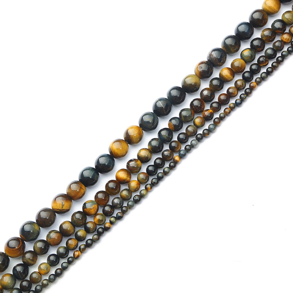 38cm Natural Processing Simulation Amber Round Beads Bracelet 4mm 6mm 8mm 10mm Yellow Blue Amber