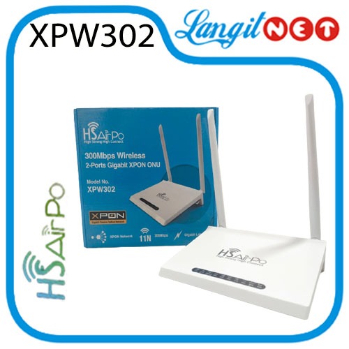 HSAIRPO XPW302 300Mbps wireless 2-PORTS GIGABIT XPON ONU