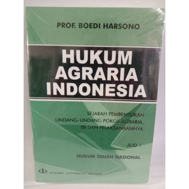 

Buku HUKUM AGRARIA INDONESIA SEJARAH PEMBENTUKAN UNDANG-UNDANG