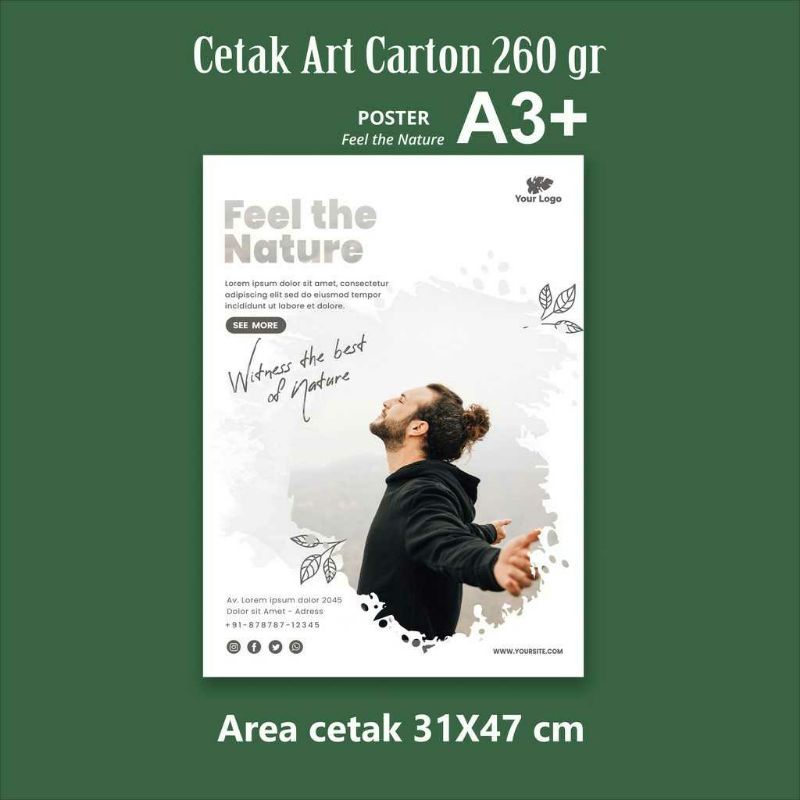 

cetak art karton A3 plus | poster | cover | promosi | menu makanan