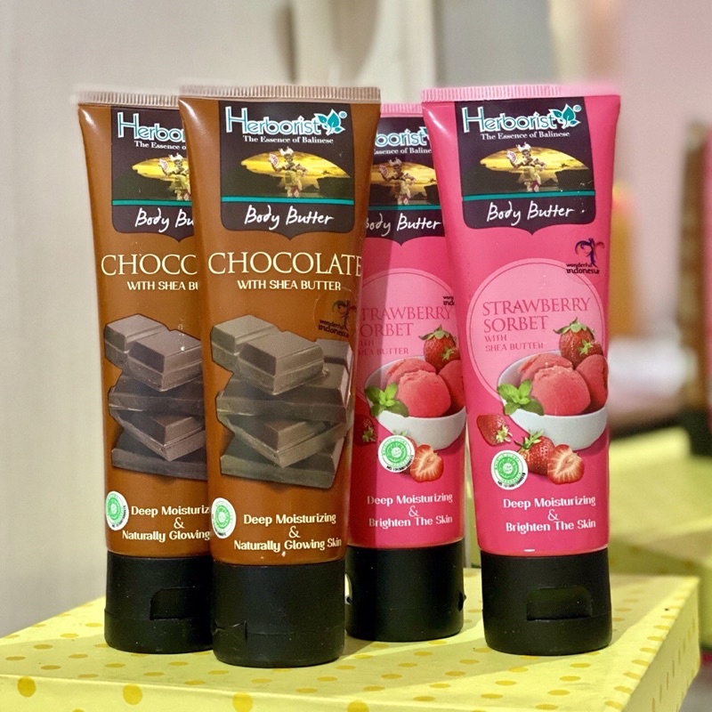 NEW Herborist Body Butter Chocolate & Strawberry