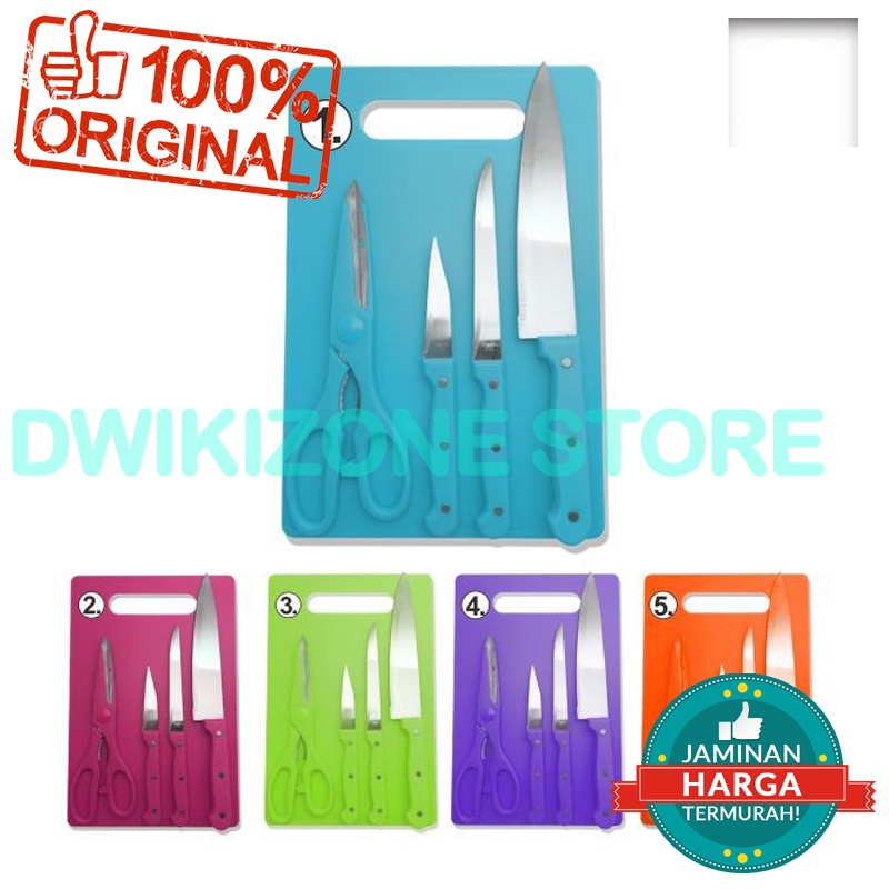 [DZS] PISAU 5 IN 1 SET TALENAN SUPER TAJAM WARNA WARNI MURAH BERKUALITAS TINGGU