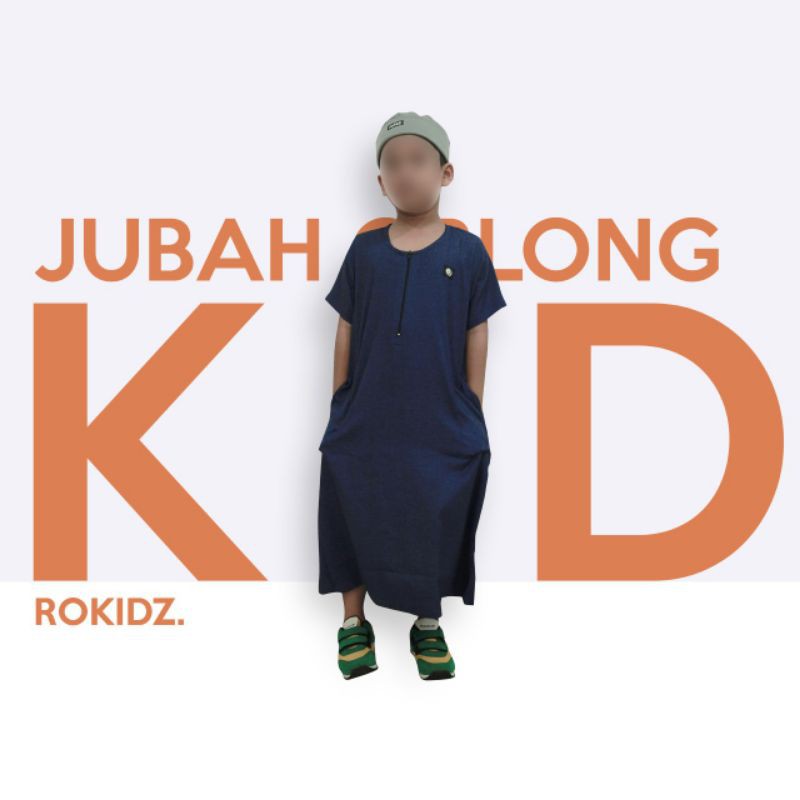 JUBAH OBLONG ROKIDZ JUBAH ANAK GAMIS ANAK GAMIS ANAK LENGAN PENDEK COD