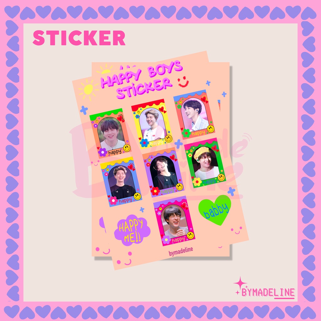 

Sticker BTS Kiss Cut Happy Boys Sticker
