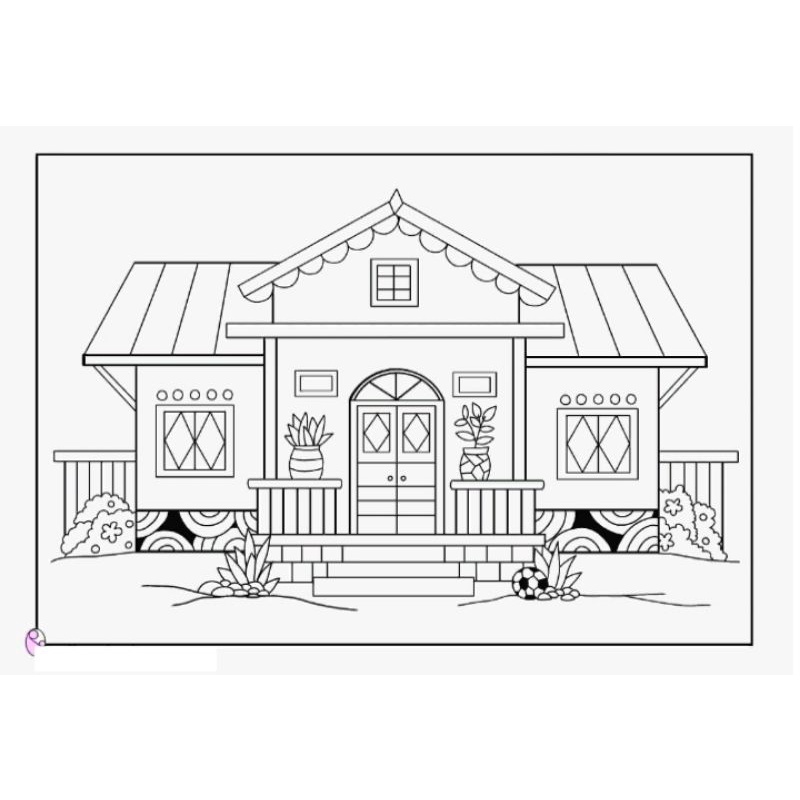 

Gambar mewarnai rumah