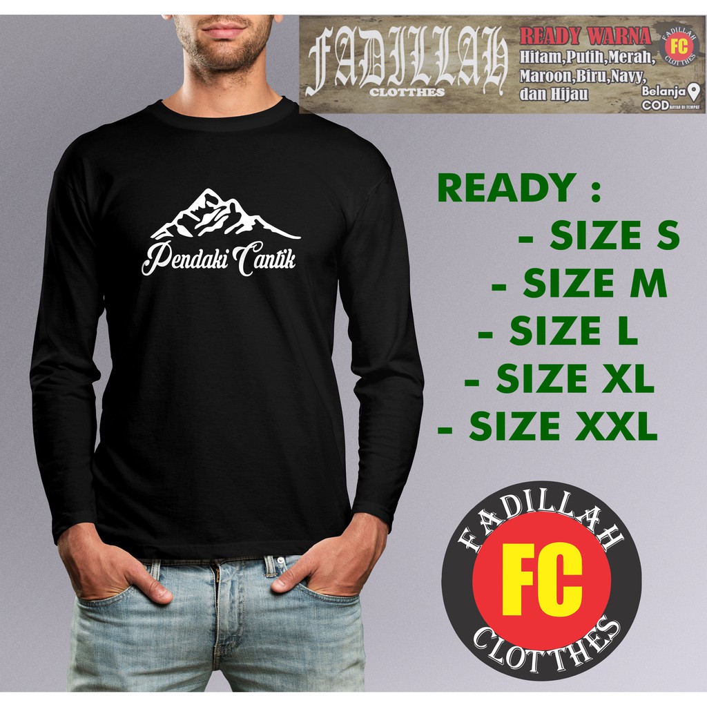 Kaos Pendaki Cantik Pendaki Gunung Lengan Panjang Baju Pendaki