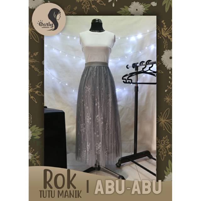 ROK TUTU ABU-ABU / ROK TUTU MANIK GREY / ROK TUTU CANTIK