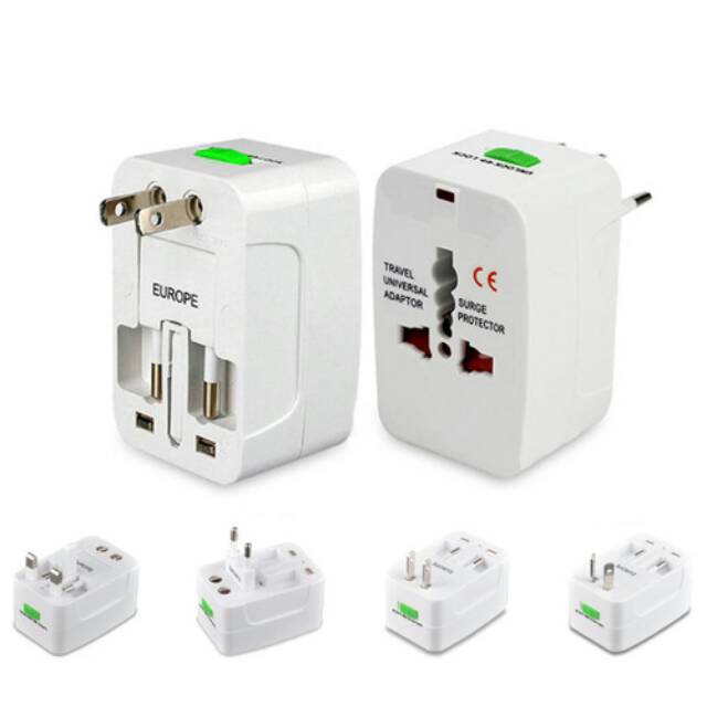 STEKER SERBAGUNA / TRAVEL ADAPTOR MULTI FUNGSI / BISA UNTUK SEMUA NEGARA / EU, AU, UK Dan US PLUG