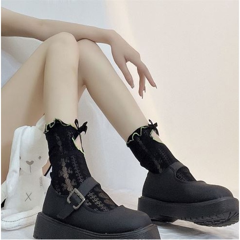 LS-17 Kaos Kaki SEBETIS LACE PITA Gothic Cosplay Lolita Renda Socks Stoking