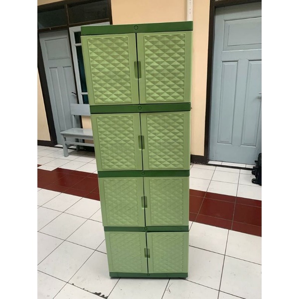 Lemari plastik 4 susun/bekas