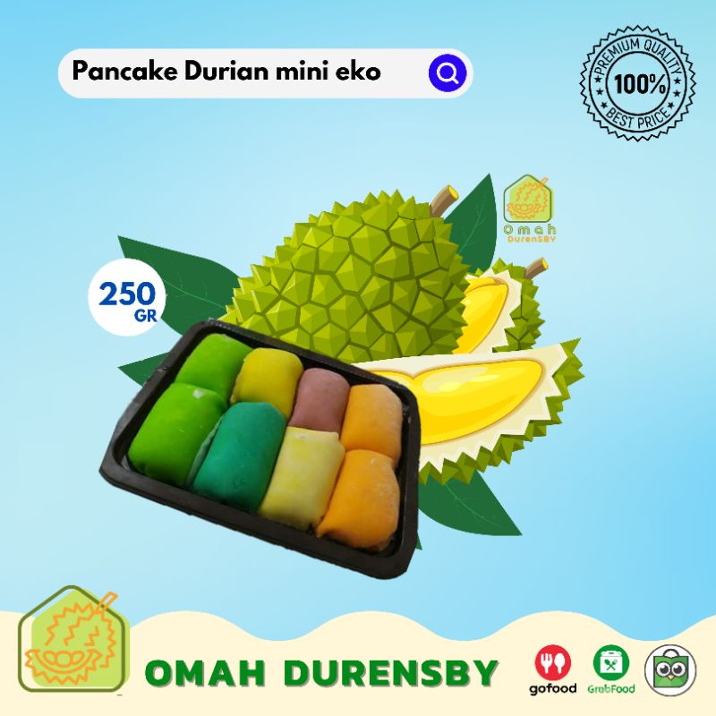 

Pancake Durian mini ekonomis isi 8
