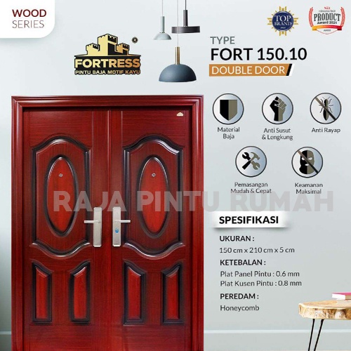 Pintu Rumah Pintu Baja Pintu Utama Pintu Kamar Pintu baja Fortress Pintu Motif Kayu 150.10