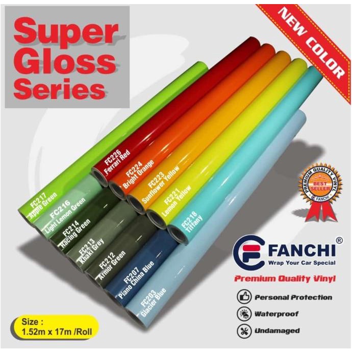 

(BISA COD) Sticker Premium Super Glossy Fanchi 50cm (rol) STOK TERBATAS Kode 1231