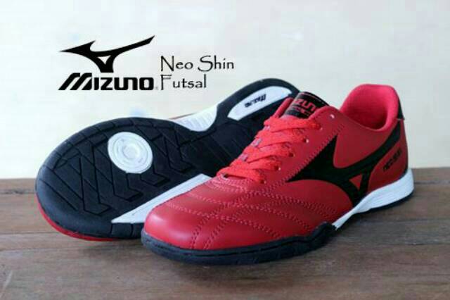 sepatu futsal mizuno neo shin hitam list hijau olahraga sport pria murah shoes