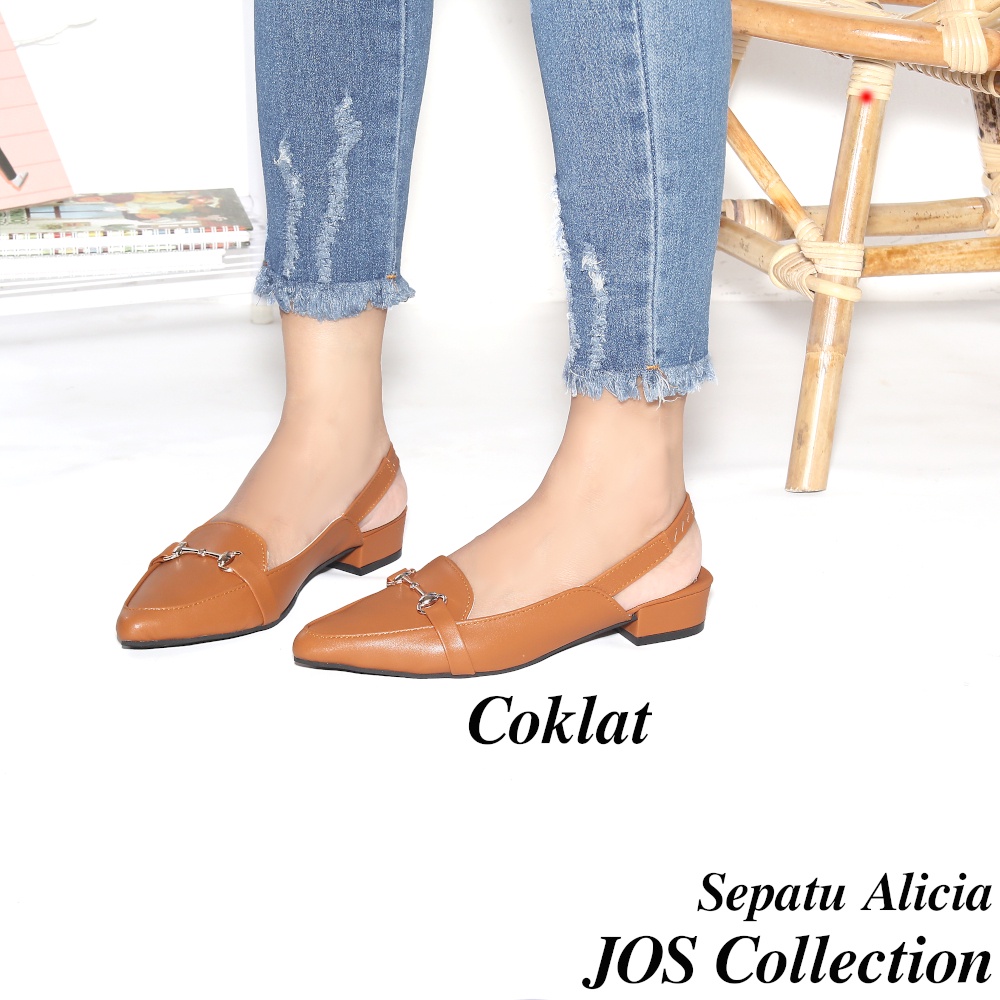 Sepatu Mules Wanita Heels Hak 3 cm  - Alicia by JOS Collection