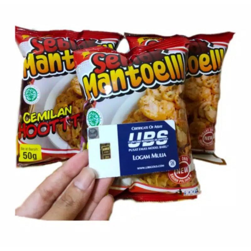 Seblak Mantoelll snack berhadiah emas dan uang tunai