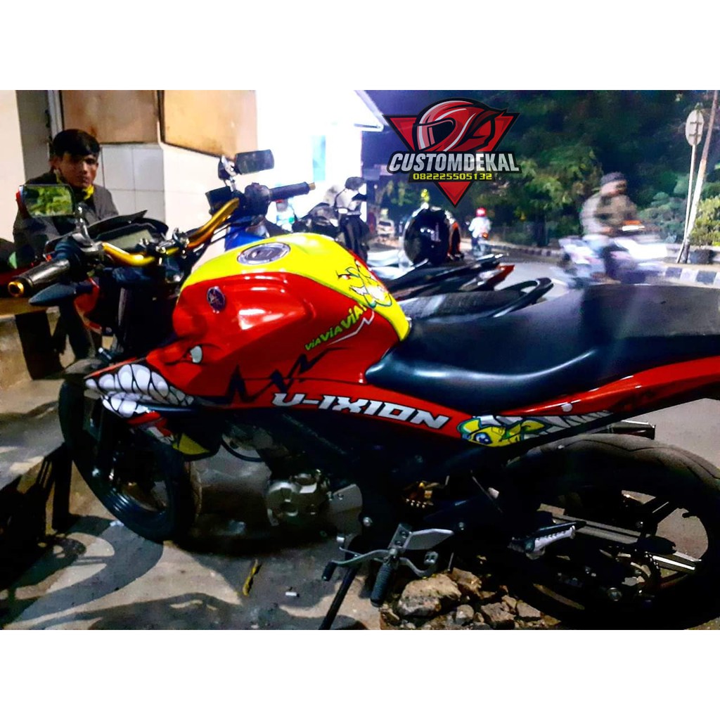 DEKAL STIKER MOTORYAMAHA ALL NEW VIXION R DECAL sticker striping MERAH VR46