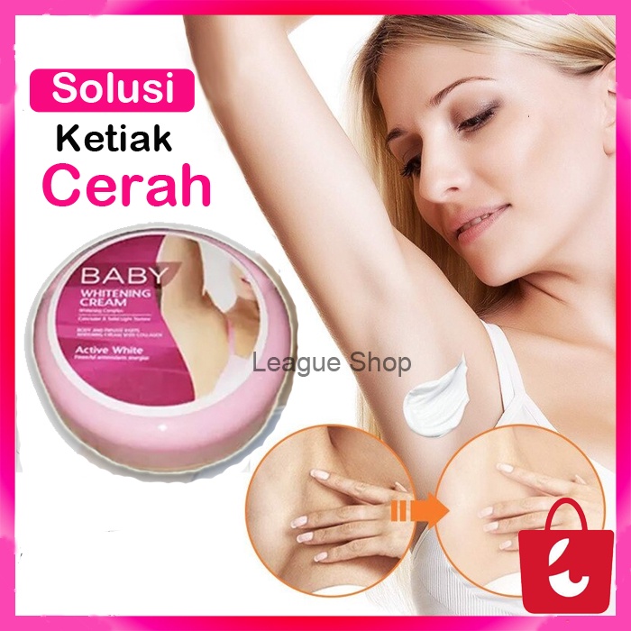 [100% Ampuh] Pemutih Ketiak BABY WHITENING Cream Pemutih Shinkurim Ori - Ketiak Putih Bersih dalam Seminggu Ampuh - Pemutih Leher dan Area Kewanitaan