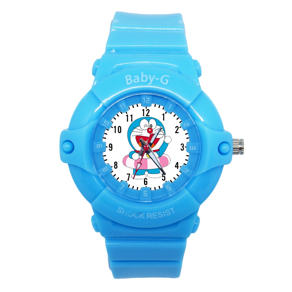 Jam Tangan Sport Anak Karakter Doraemon Anti Air